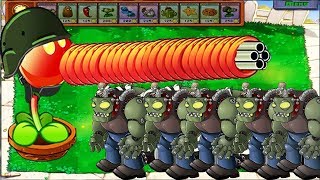 Plants vs Zombies Hack - Gatling Pea vs Gargantuar vs Zomboss
