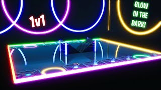 How to Make THE GLOW IN THE DARK 1v1 MAP/ARENA IN CREATIVE MODE! (EASY) (NEON COLOR MAP)