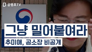 그냥 밀어붙여라 / 추미애, 공소장 비공개  [공병호TV]