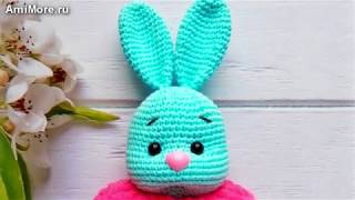 Амигуруми: схема Зайка валентинка. Игрушки вязаные крючком - Free crochet patterns.