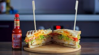 Клаб СЭНДВИЧ с Курицей и Беконом | Клаб Сэндвич РЕЦЕПТ для гостей | Club Sandwich Recipe