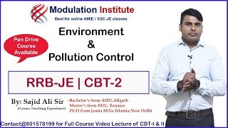 RRB JE CBT 2 Syllabus Non Technical - Environment and Pollution Control Lecture - EVS