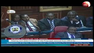 Kiambu Governor Waititu urges Senate to squash impeachment