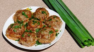 Мясные ёжики в сметане с томатом / Meatballs in sour cream with tomato