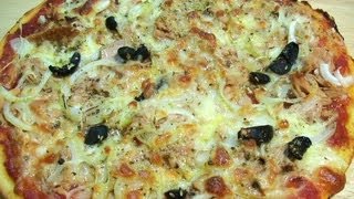 Пицца с тунцом, луком и моцареллой рецепт (Pizza tonno)