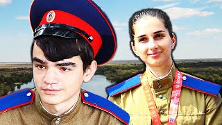 Фланкировка. Казачья лезгинка. Танец казака и казачки. Казачьи танцы с шашками. Войско Донское.