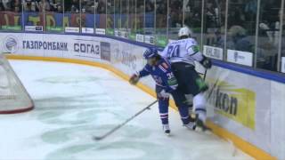 04.02 Лучшие силовые приемы недели КХЛ / 02/04 KHL Top-10 hits