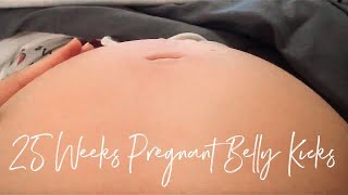 25 weeks pregnant belly kicks