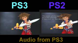 Kingdom Hearts HD Comparison - PS3 & PS2 Comparison || SD vs HD