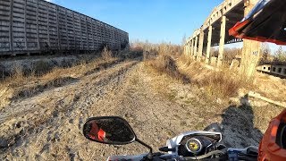 Осенняя эндуро покатушка по лесу, заброшенный асфальтный завод, ТЭЦ-6, Алмазка