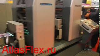 Рулонная офсетная машина в работе на выставке   рулонная офсетная печать  2 new