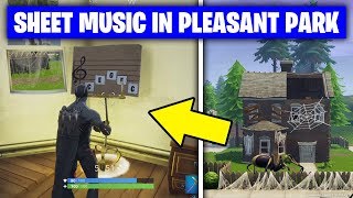 Fortnite 'Find the Sheet Music in Pleasant Park' LOCATION/GUIDE (Season 6 Week 6 Challenges)