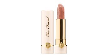 Too Faced Peach Kiss Lipstick Sex On The Peach | Lipstick Unboxing & Swatches