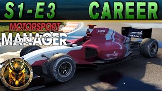 Motorsport Manager PC Career Mode S1E3 - MELO CRASHES INTO THE WALL