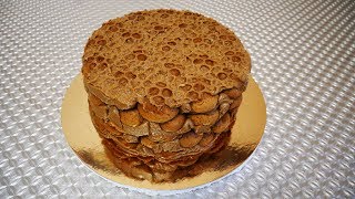 НОВИНКА !!! Торт Медовые соты БЕЗ РАСКАТКИ КОРЖЕЙ