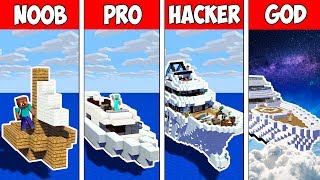 Minecraft NOOB vs PRO vs HACKER vs GOD : SECRET BLOCK BOAT in Minecraft Animation