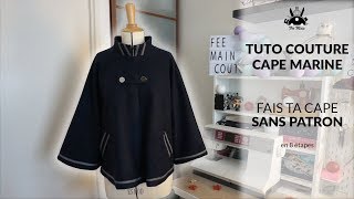 Tuto Couture : créé ta cape sans patron