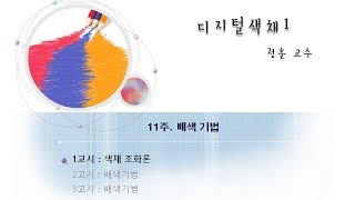 디지털색채(1) 11-1 : 먼셀, 파버 비렌, 요하네스 이텐의 색채조화론