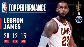 LeBron James Tallies THIRD Straight Triple Double