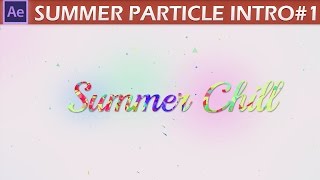 After Effects Particle Simple Text Intro Tutorial Part 1