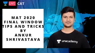 MAT 2020 | Final Window Tips and Tricks | Ankur Shrivastava
