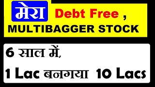6 साल में 1 लाख को बनादिया 10 लाख | debt free multibagger stock | stock market for beginners by smkc