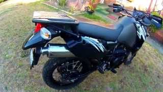 KLR650 - Staintune Exhaust vs Stock Exhaust