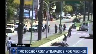 Vecinos atraparon a motochorros en Tucumán - Telefe Noticias