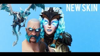 fortnite - Valkyrie Set Showcase (Female Ragnarok) Glider(Frostwing)