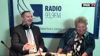 MIX TV: "Итоговый марафон": Юрис Радзевич и Ольга Пирагс на радио Baltkom