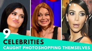 9 Celebs Who Were CAUGHT Photoshopping Themselves! | Hollywire
