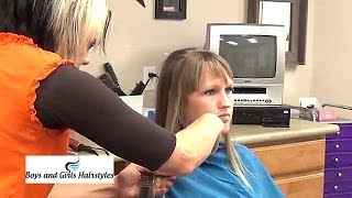 (Hairstyles for Long Straight Hair) With Bangs