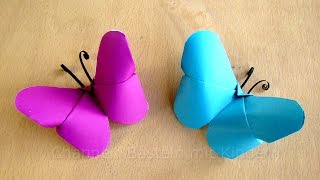 Schmetterling basteln mit Papier - Geschenk falten - Origami - Basteltipps - DIY - Geschenkideen