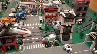 LEGO Railway Crossing from AnGL (February 2014) | Лего автоматический железнодорожный переезд