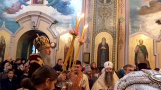 Архиерейская служба. Митрополит Тернопольский и Кременецкий Сергий в кафедральном соборе
