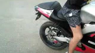 Aprilia rs 50,no exhaust sound!