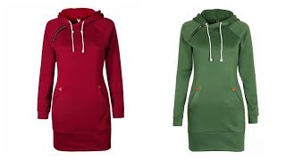 #Женская одежда на #AliExpress Платье с капюшоном