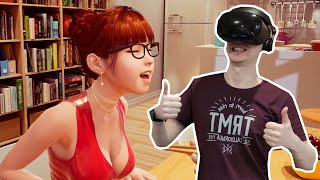 Потрогал свою ВИРТУАЛЬНУЮ ДЕВУШКА ЗА ПОПУ в ВИРТУАЛЬНОЙ РЕАЛЬНОСТИ. 18+. TOGETHER VR