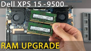 How to upgrade RAM memory in Dell XPS 9500 laptop