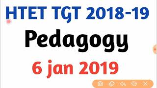 HTET TGT Pedagogy Answer key (6 Jan 2019)|HTET TGT Answer key 2019