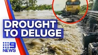 Torrential rain, floods hit north Queensland | Nine News Australia