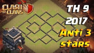 TH9 Clash of Clans 2017 WAR BASE База ТХ9 для КВ