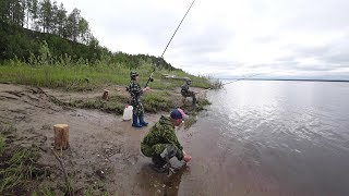 Рыбалка на поплавок на реке Печора. Республика Коми.