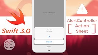 AlertController - Action Sheet : Swift 3