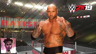 BATISTA ENTRANCE  w/updated GFX (WWE 2K19 MODS)