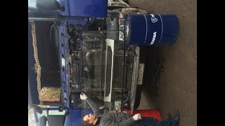 Замена стекла На скания часть вторая