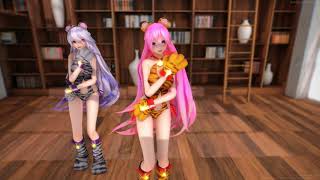 【MMD】NEKKOYA [PRODUCE48] 프로듀스48_내꺼야『 Cosplay Luka & Haku - Vocaloid』【4k60fps】
