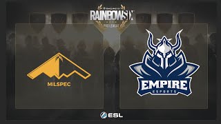 MiLSPEC eSports vs. Empire eSports - Rainbow Six Pro League on PC - NA - Playday 4