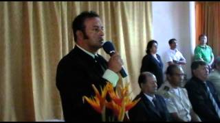 MACAS: DISCURSO DE BIENVENIDA A LAS AUTORIDADES DE LA PRONVINCIA