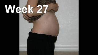 Debi's belly - watch a pregnant woman's belly grow from pregnancy to just before birth